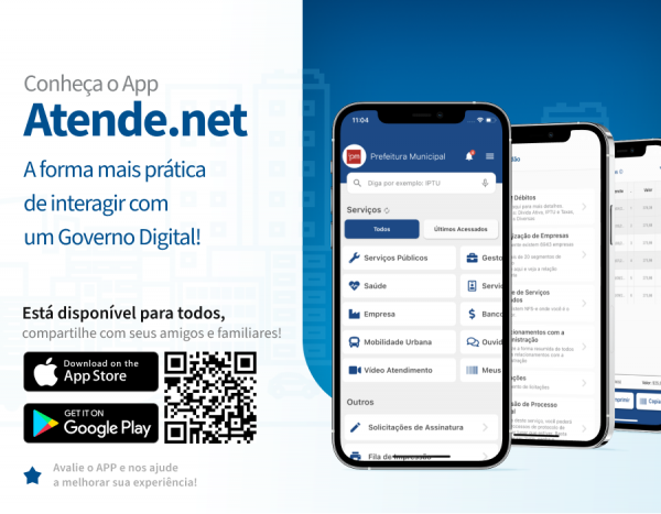 Novo APP Atende.Net! Baixe Agora!